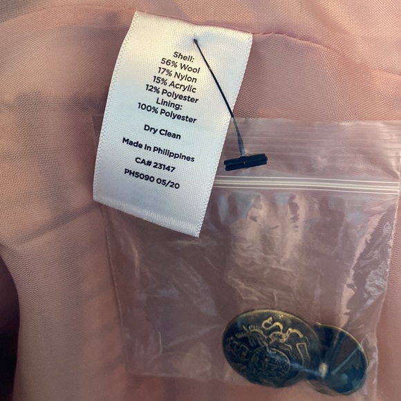 Talbots Pink and Mauve Plaid Blazer, size 16 NWT - Picture 6 of 6